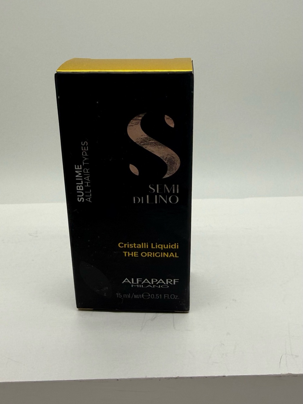 AlfaParf Semi Di Lino Sublime Cristalli Liquidi Serum O.51 fl oz NEW PACKAGE